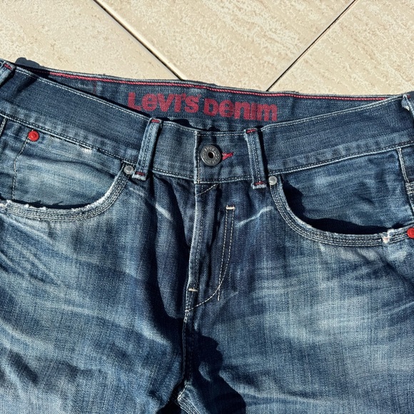 LEWIS JEANS 522 Straight Red - Picture 3 of 5